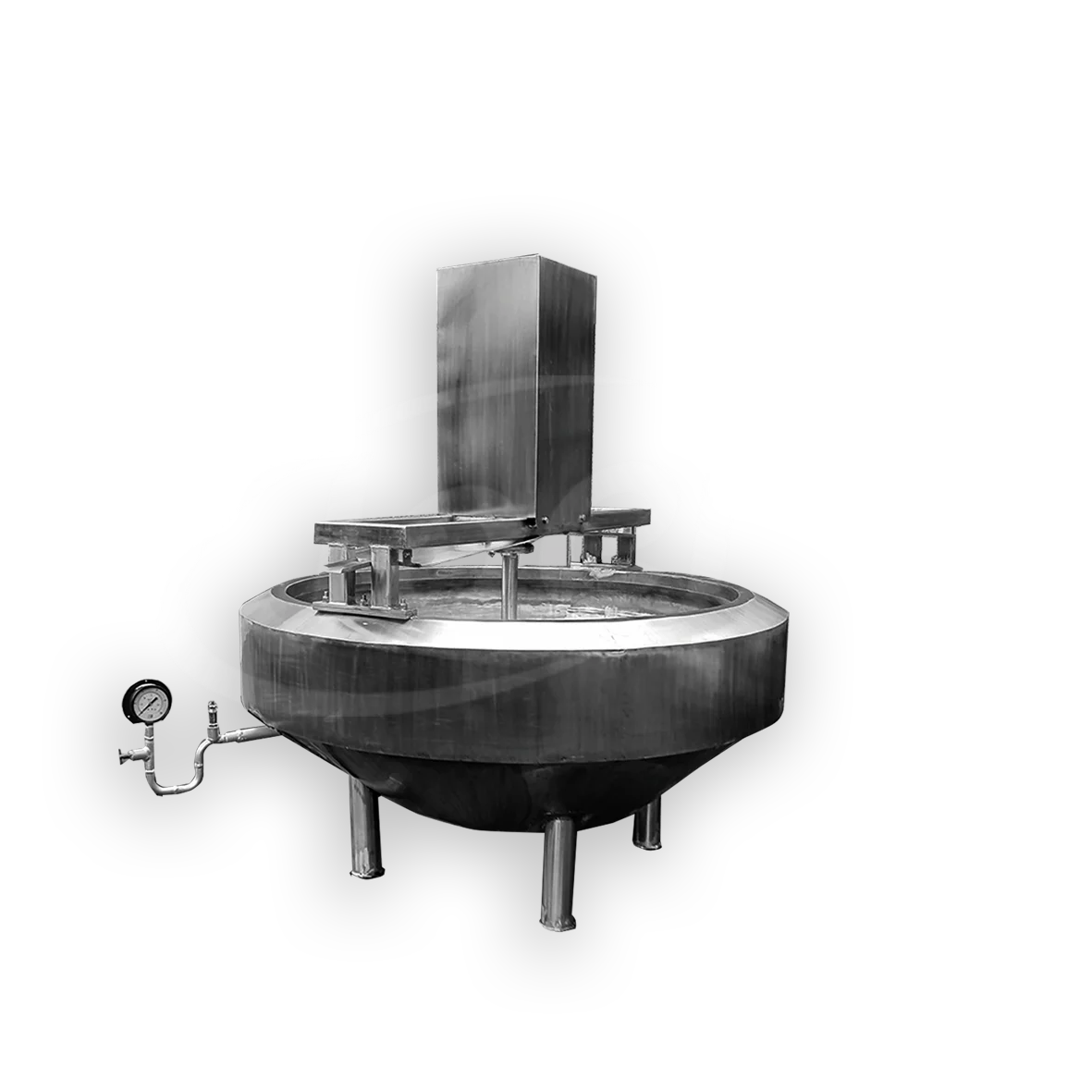 Jacketed Dish Pan with Stirrer